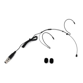 GTD Audio Black Double Earhook Headset Omnidirectiona