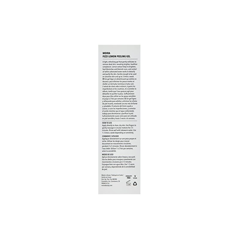 Moira Gel Exfoliante De Limón Fizzi (80 Ml)