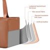 Lunch Bag for Women, 9.5l Insulated Lunch Bag,Pu Leather Lunch