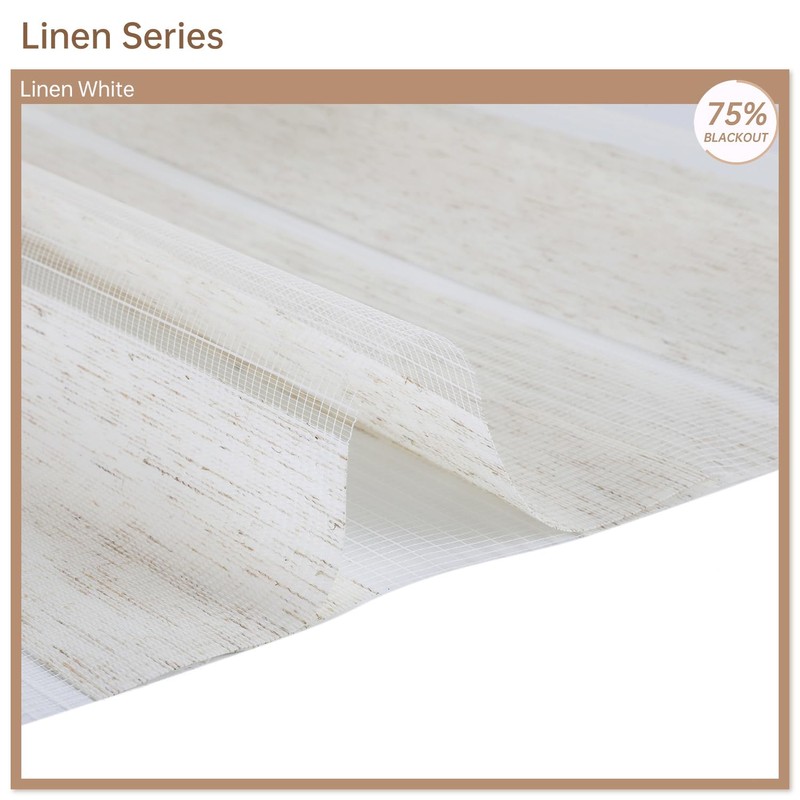 Kincmo Motorized Blinds with Remote, Motorized Zebra Shades Work with