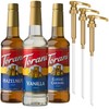 Torani Syrups, Classic Caramel, Hazelnut, and Vanilla Syrup Variety 3-Pack,