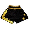 Muay Thai Shorts-Black/Gold (Medium)