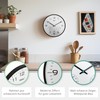Mebus Modern Radio Wall Clock with Temperature Display and Humidity,