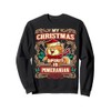Pomeranian My Christmas Spirit Dog Santa Claus Elf Reindeer Sweatshirt