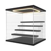Nynelly Acrylic Lighted Display Case for Collectibles, 5 Tier Figure