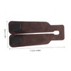 BUGUUYO 2pcs Double Headrest Hooks Suede Car Backseat Storage Organizer