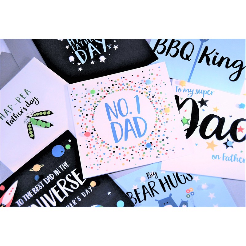 Pom Pom "Daddy Bear" Father's Day Card,FPO008