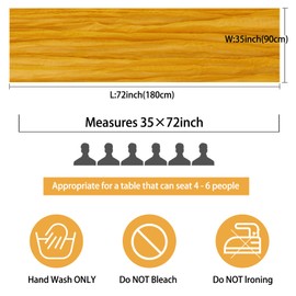 Fivenl Boho Gauze Table Runner - 35x72 Inch, Rustic Cheese Cloth, Long Table Runner for Wedding, Bridal Shower, Birthday Party Decor (Mustard)