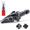 M35 Cobalt Four Spiral Flute Step Drill Bits,1/4”-3/4"(9 Step Size)