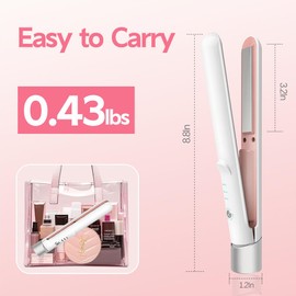 Cordless Hair Straightener and Curler 2 in 1