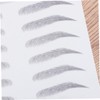 WOONEKY Brow Tool Included Temporary Eyebrow Stickers Black Instant Natural-looking