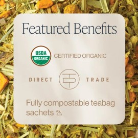 Rishi Tea Té De Cúrcuma Y Jengibre Rishi Tea - 30 Bolsitas