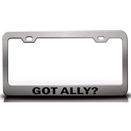 Custom Brother - GOT Ally? Female Girl Name Metal Car SUV Truck License Plate Frame Ch t81