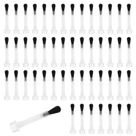 50 Pack Nail Polish Brushes Replacement Kit, Disposable Nails Art Brushes Liquid Fingernail Polish Brush Soft Bristles Dip Powder Liquid Brush Set for Nail Art Design Clean up Acrylic Application
