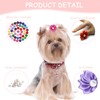 CUTEABC Dog Bows,50Pcs Cute Dog Hair Bows with Rubber Bands