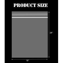 Extra Large Plastic Storage Bags With Zipper 18x24 Inch 5 Gallon Large Zipper Bags Great for Blankets, Seasonal Clothes, Storage, Moving, Travel and More, BPA-Free, 2-mil Thick (10 pack)