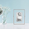 Lawrence Frames Metal Easel Float Picture Frame, 4x6, Silver