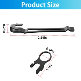 1-Pack Easy-Attach Pocket Clip and Lanyard Ring Compatible for Charge, Wave & Surge Multi-Tools, Stainless Steel Pocket Clip Reinforced Steel Construction, Installation/Replacement Takes Just Seconds
