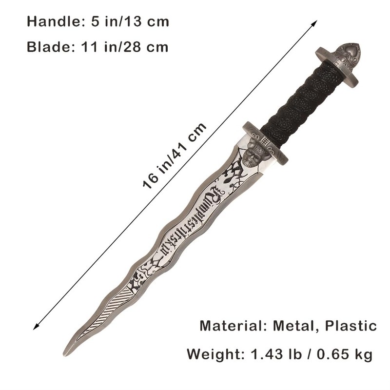 COSWOR 16" Mr. Gold Dark One Sword for Cosplay, Collection,