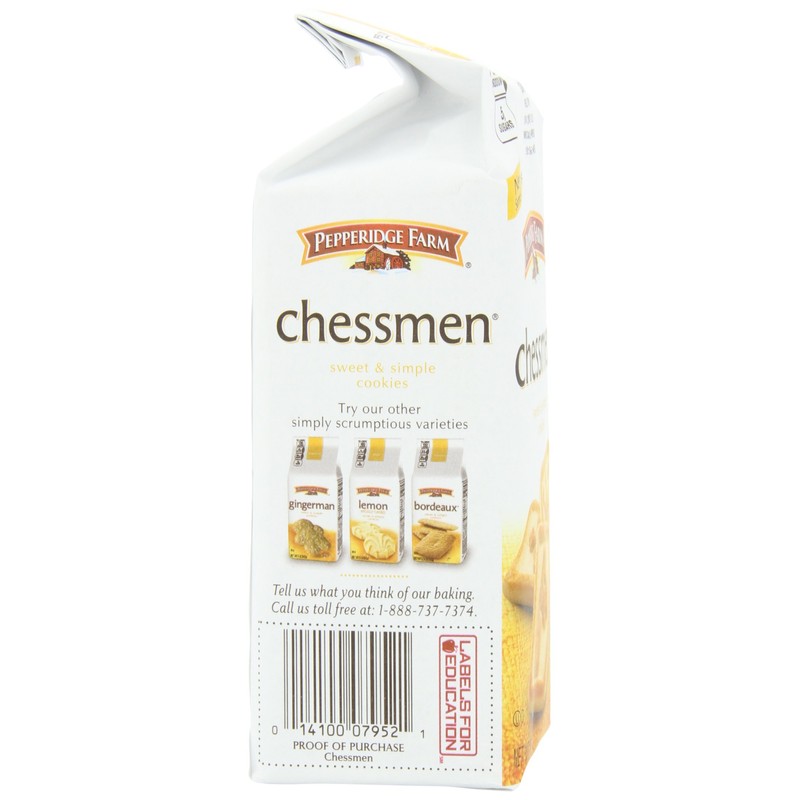 Pepperidge Farm Chessmen Cookies, 7.25-ounce (pack of 6)
