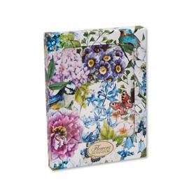 Secret Pigna Nature Flowers Notebook - White