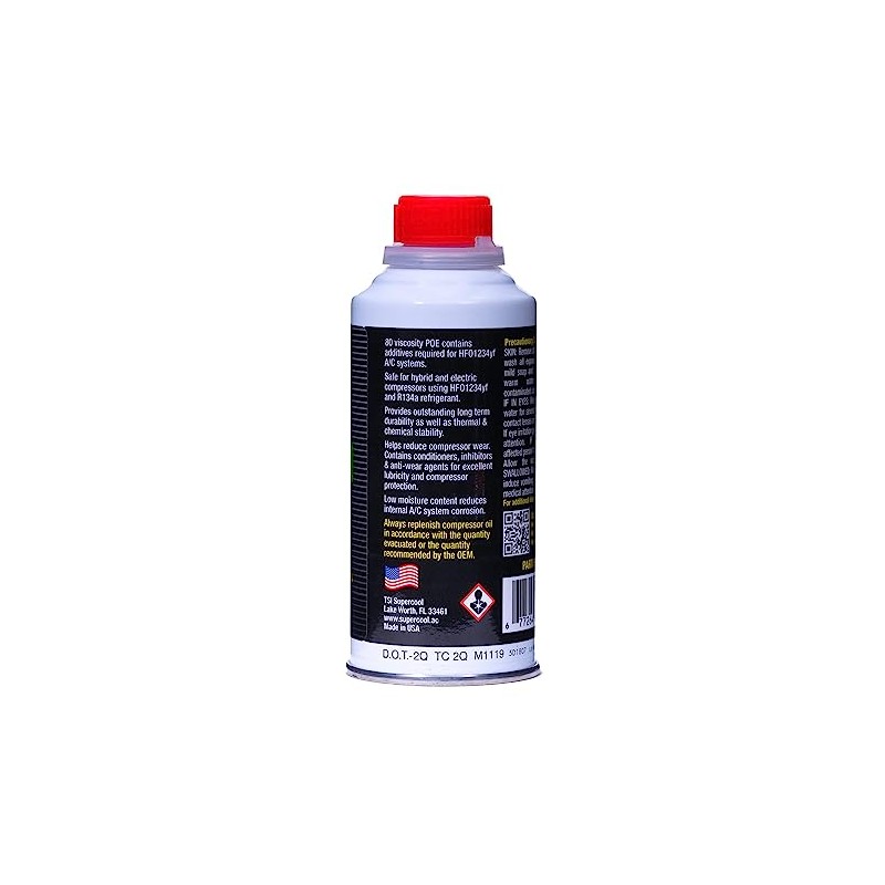 TSI Supercool 1234yf EV Electric Vehicle, Honda Equivalent POE 4oz