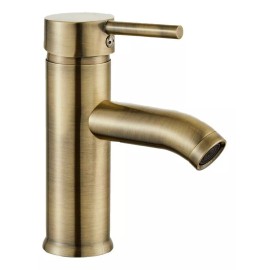 Meer Faucets By Cnx Mezcladora Monomando Para Lavabo Y Contra Canasta Dorado