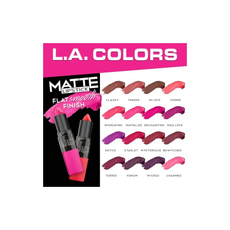 LA Colors Matte Lipstick Wicked