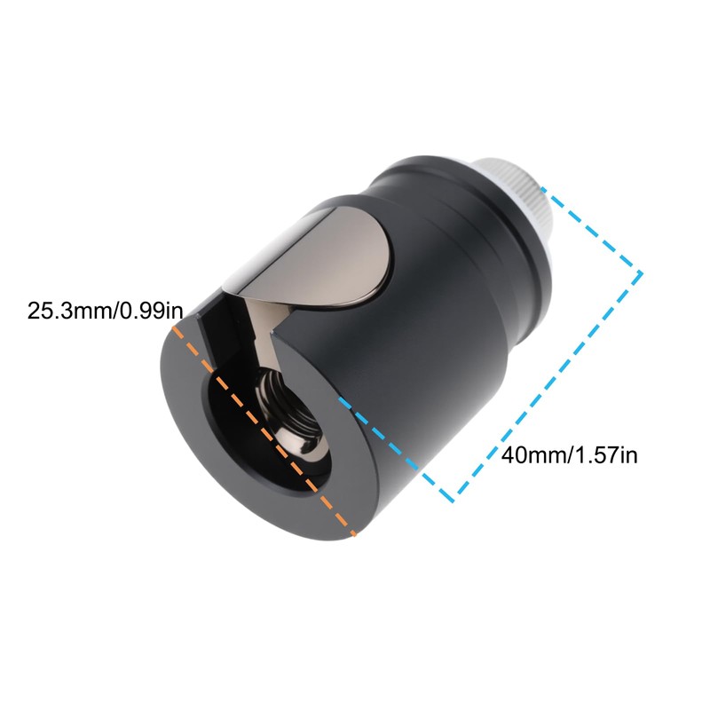 Briny River Aluminum Alloy Archery Quick Disconnect Mount 40x25.3mm Stabilizer