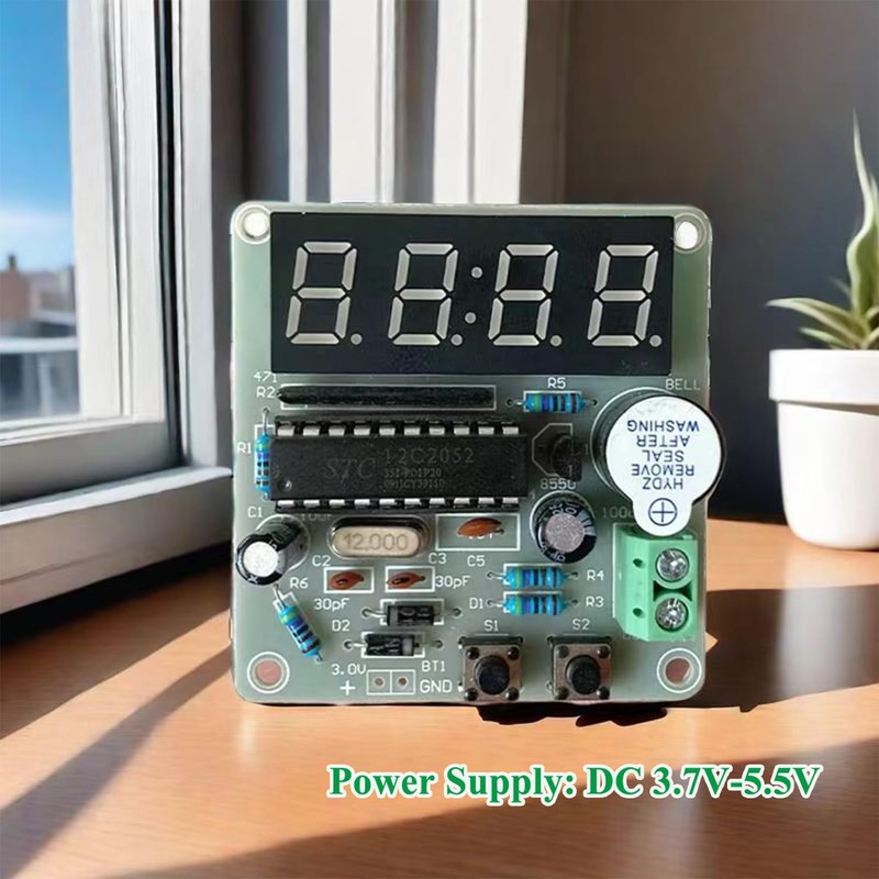 ISolderStore Soldering Practice Kit 4-bit Clock Kit Electronics Kit DIY