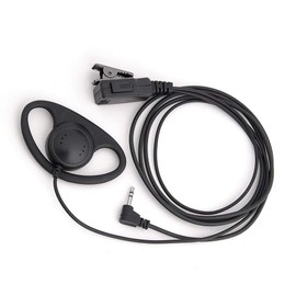 Buwico® D Shape Earpiece Headset PTT Mic for 1-pin Motorola Talkabout Cobra Radio