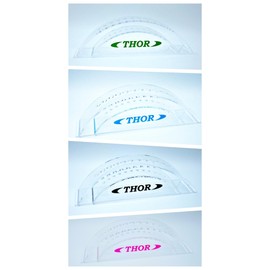 THOR-DARTS 12 Dart Display - Acrylic Dart Stand - Wave Dart Display Stand - Acylic Darts Diplay Stands, azure, Clear