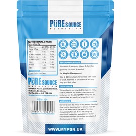 Organic Psyllium Husk Whole 500g - 99% Purity Husks Flakes Soluble Natural Fibre for Baking Drinks Gut Laxatives Constipation Relief Digestive Aid Isabgol Ispaghol by Pure Source Nutrition