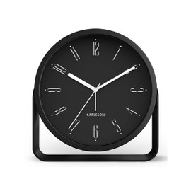 Karlsson [DL] Alarm Clock Shelf Numbers Black