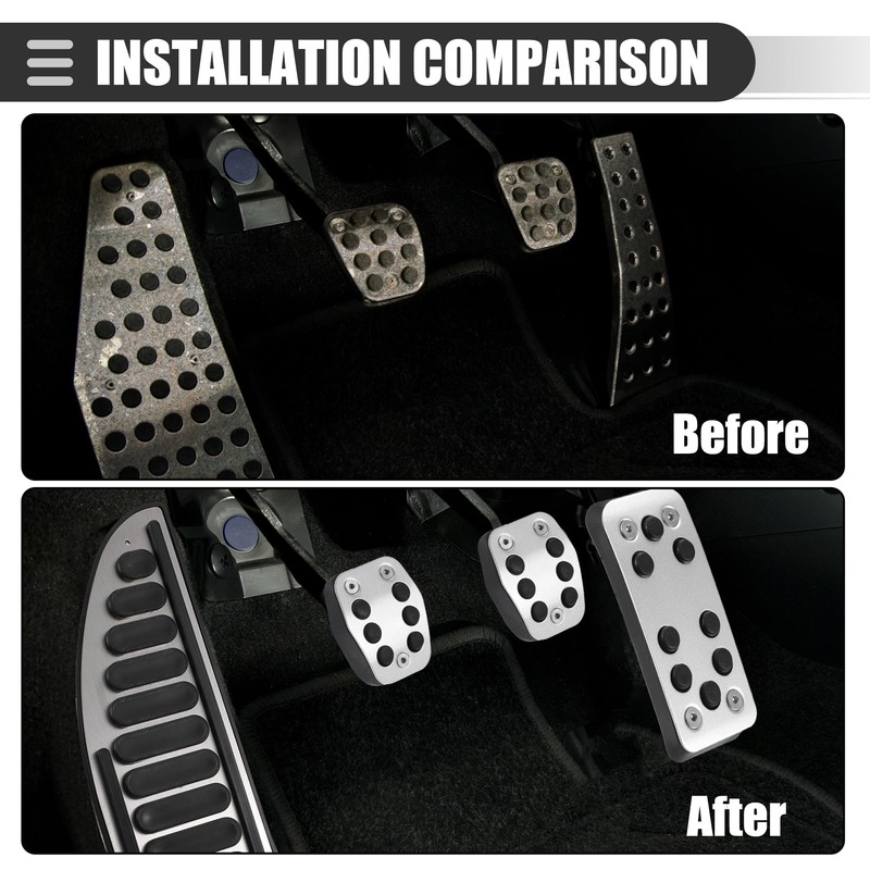 A ABSOPRO Car Fuel Brakes Tote Pedal Cover Set for