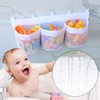 3 Compartments Large Capacity Mesh Bathtub Toy Holder,1Pc 3 Compartment