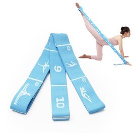 Ballet Stretch Bands Training 10 Level Strength Loop Bands Stretching Equipment for Dancers, Ballerinas, Cheerleaders, Gymnastics, Pilates, Yoga, Dance Stretching, Advanced Handsfree, Flexibility