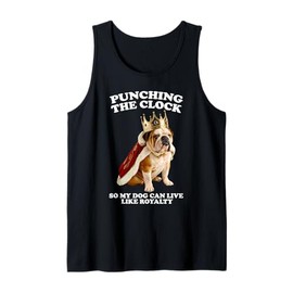 Punching The Clock English Bulldog Puppy Lover Pup Owner Tank Top