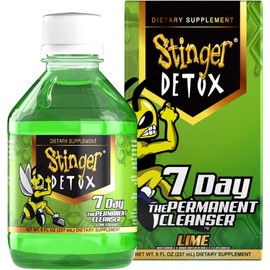Stinger Detox 5X Instant Extra Strength Drink Lime Flavor – 8 FL OZ