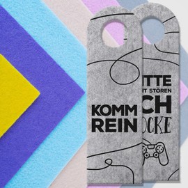 trendaffe - ‘Nicht stören, ich zocke’ or ‘Komm rein’ Door Hanger with Gamer Motif, Gaming Game