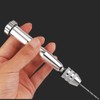Hand Drill, Silver Color 0.3mm-3.6mm Grip Range Chuck Manual Twist