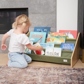 ZICOTO Decorative Kids Bookshelf - Modern Montessori Shelf for Nursery or Playroom - Holds Up to 20 Books & Small Toys