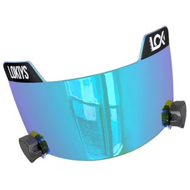 LOKIYS Football Visor - for Youth Football Helmets & Adult Helmets (Clear Blue)