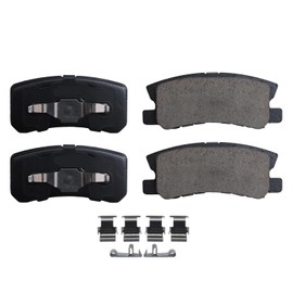 HYFTJYZ Replacement Front and Rear Brake Pads Set Compatible with Nissan Juke Nissan Maxima and Nissan Sentra,Ceramic Disc Brake Pads Front and Rear Kit for Car,Smooth Quiet Braking Performance