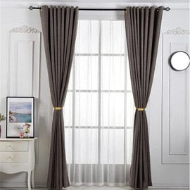 OCIOLI 4 Pack Magnetic Curtain Tiebacks Curtain Holdbacks Tie Backs Curtain Ties with Thicker Twist Rope & Strong Magnet Tie Backs for Curtains (Gold, 4)