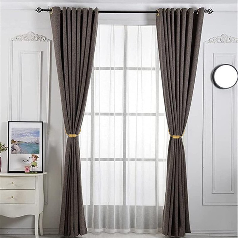 OCIOLI 4 Pack Magnetic Curtain Tiebacks Curtain Holdbacks Tie Backs