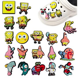 FORDJA Cartoon Shoe Decoration Shoe Pendants, Shoe Charms, Shoe Pins, Unique Shoe Accessories, Suitable for Children and Adults, Plastic, Alexandrite