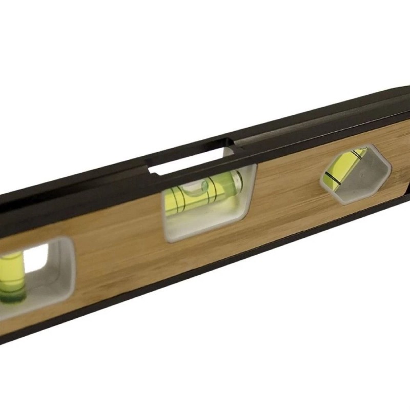 Bon Tools: Aluminum & Bamboo Torpedo Level - 10"