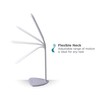 PureOptics LED VLED1820-BD Battery LED Desk Lamp, Dimmable with Adjustable