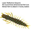Eupheng 2"/3" Hellgrammite Fishing Lures, Super Realistic Soft Plastic Fishing